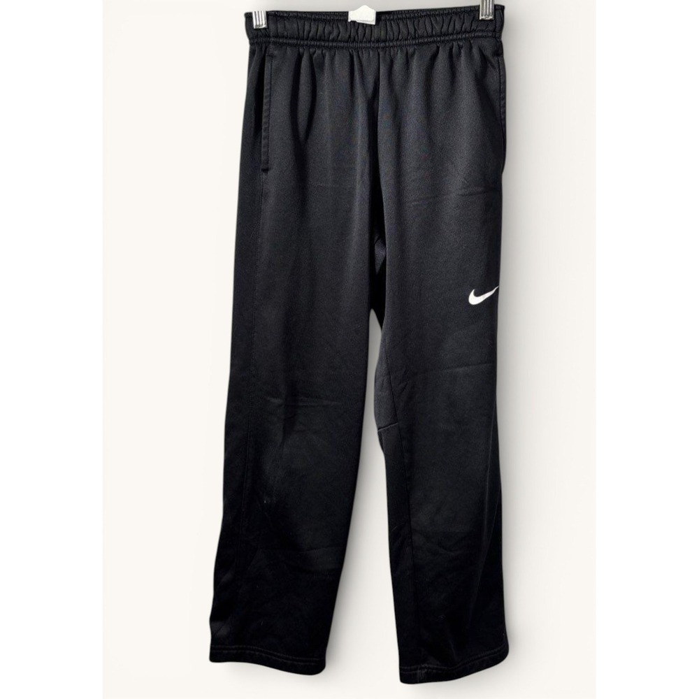 Nike Youth Therma-FIT Sweatpants Black Fleece Joggers‎ Size M Athletic